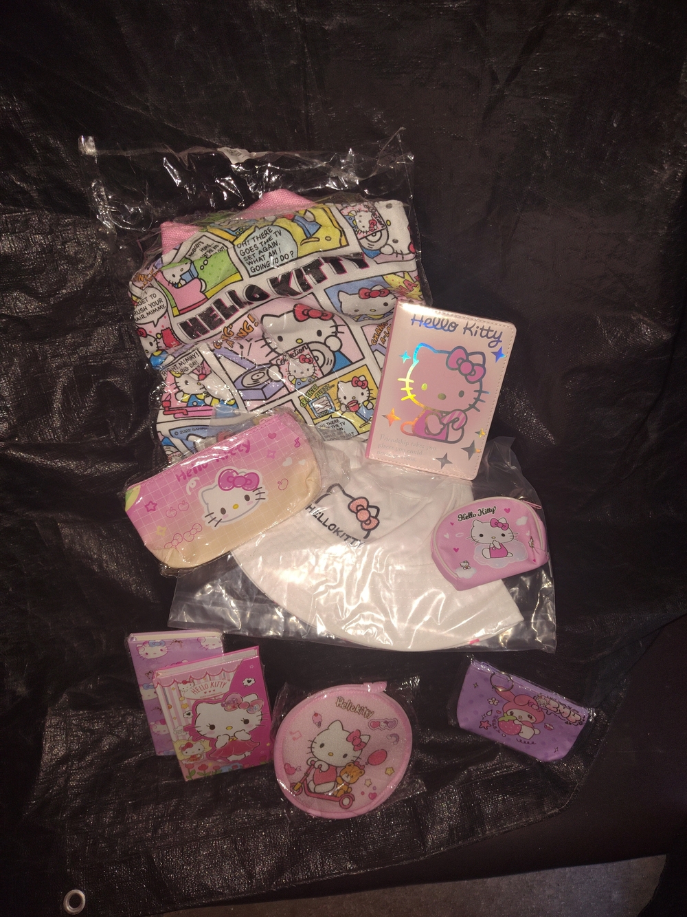Hello Kitty Pink and Purple Kids Accessories Set